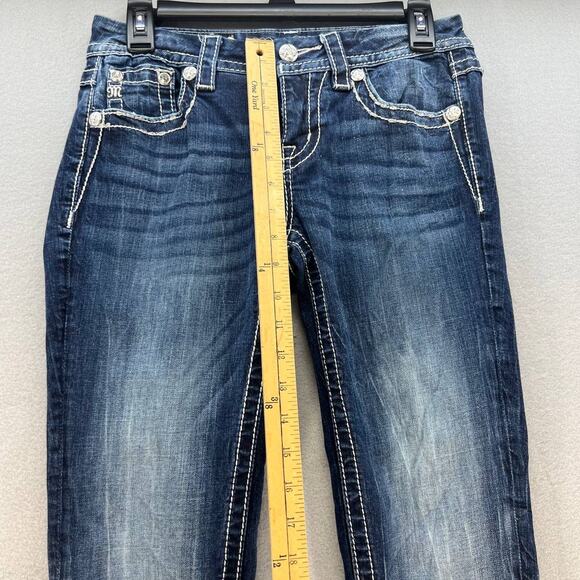 Miss Me Women's Skinny Jeans Size 26 (2) Angel Wings Biker Moto Bling School - Picture 13 of 15